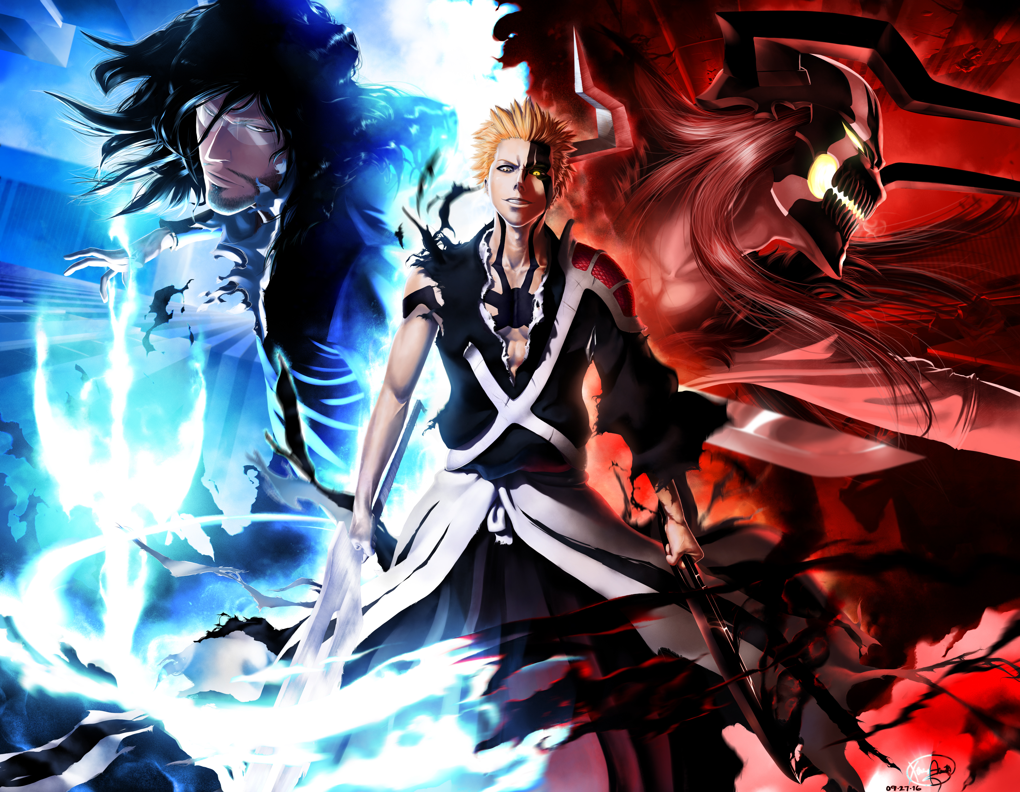 Bleach Hollowfied Ichigo Kurosaki 4K Wallpaper #643