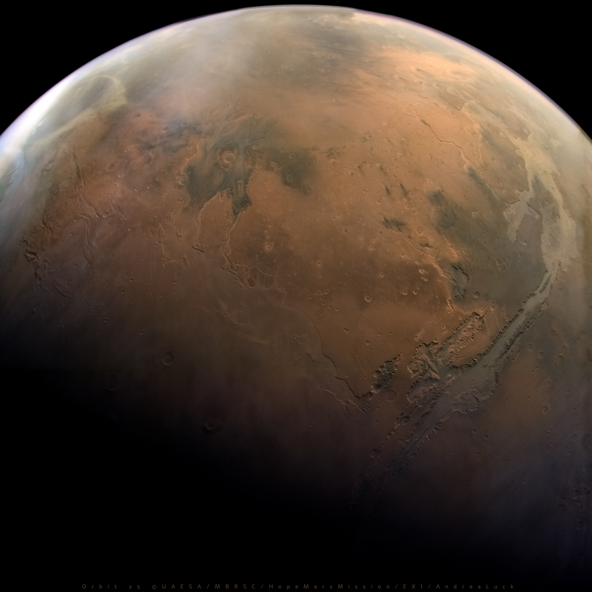 4K Wallpaper Mars Valles Marineris Hope Mission, Orbit 25 (52117822101) Full HD Wallpaper #2678