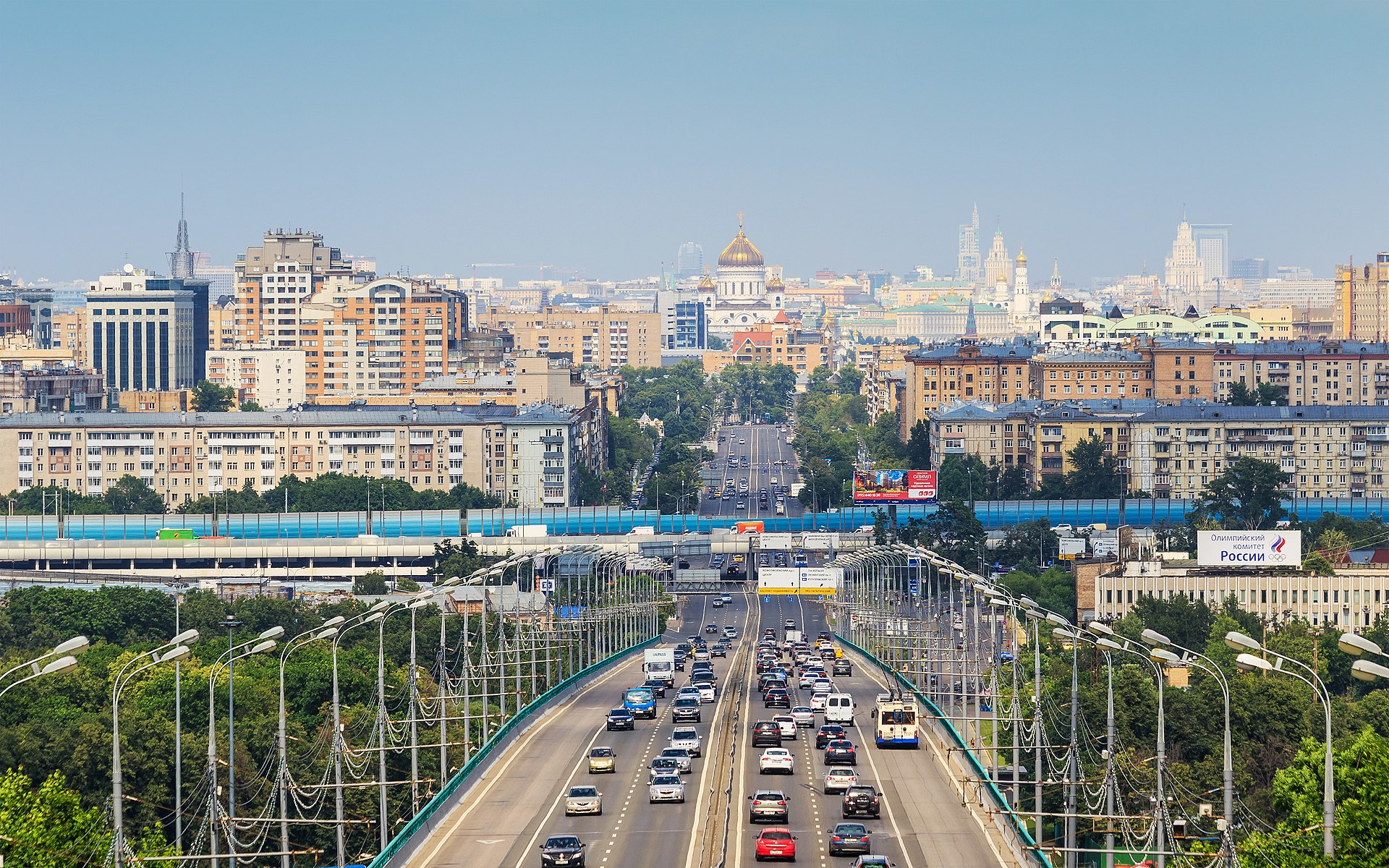 Cars Kosyginastreet Moscow View To Khamovniki 06 2015 Img1 Full HD Wallpaper #3666
