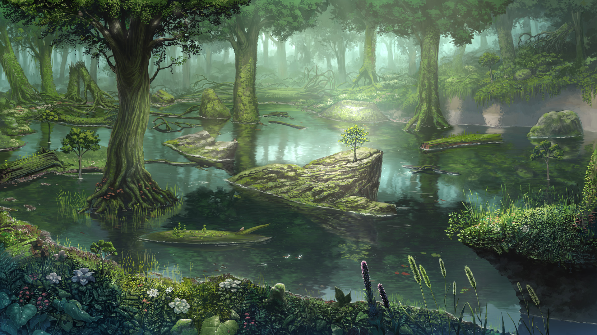 Landscape Anime Full HD Wallpaper #3269