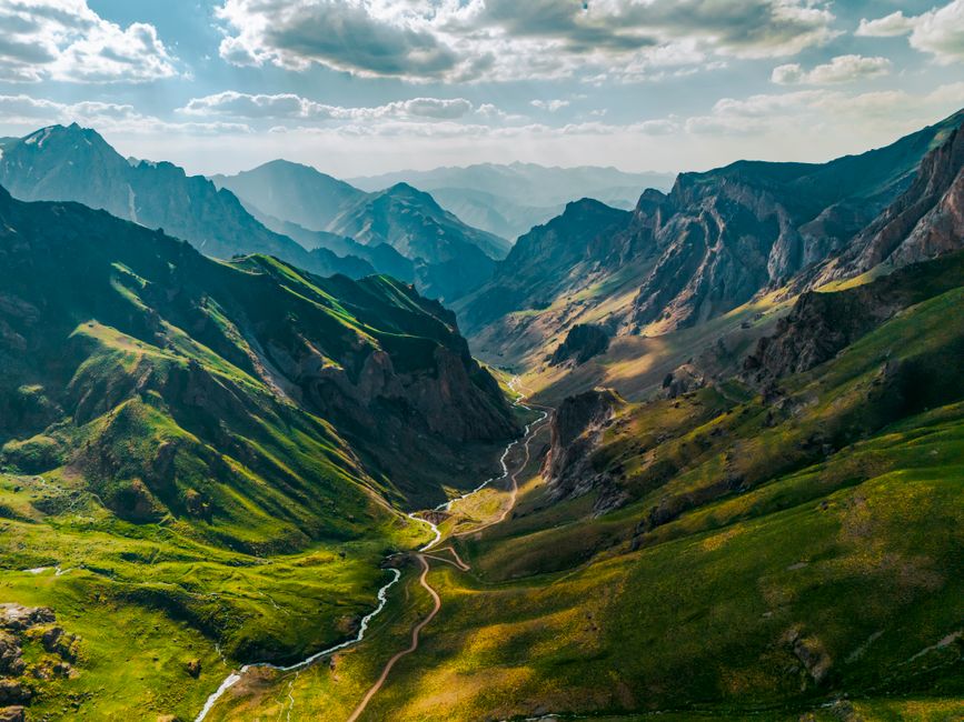 Mountain Breathtaking Aerial View Of Lush Green Mountains And Valleys In Hakkari, Türkiye. HD Wallpaper #3862